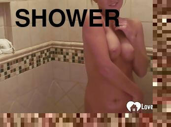 Amazing Girl Is Wet And Soapy In Shower