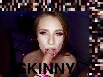 Nasty Skinny Girl Takes Male Stick