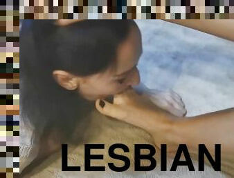 лесбіянка-lesbian, рабиня, ступні, фетиш, пані, домінування, відсмоктування, пальці-ніг