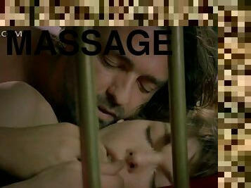 Spectacular Milla Jovovich Gets Her Juicy Tits Massaged in a Movie Scene