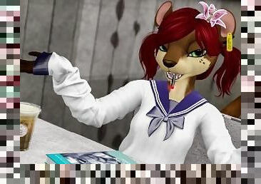 Good Girl Ott Punishers Herself in Detention - Second Life Yiff