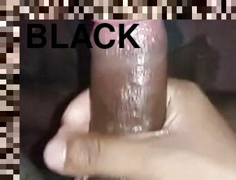 Eighteen boy with his black lovely dick