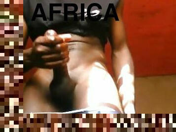 NAUGHTY AFRICAN BIG DICK BUSTING A HUGE CUM