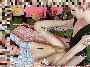 Trans Kelly Lovely Finds Real Sex Doll For Bareback