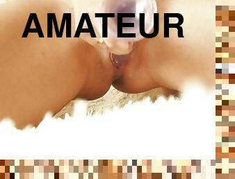 clito, masturbation, vieux, orgasme, chatte-pussy, giclée, amateur, maison, doigtage, pute