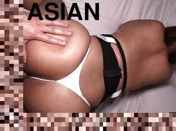 Big ass Asian MILF amateur cutie blowjob and doggystyle fucking on camera