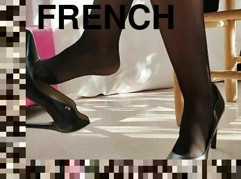 French girl dangling