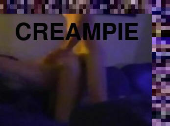Me fucking my gf with a creampie from daddy in me
