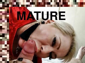 store-patter, russisk, amatør, moden, milf, legetøj, mor, deepthroat, creampie, par