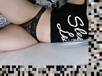 Black lace thong and sexy farts (full 5 mins video on my Onlyfans)
