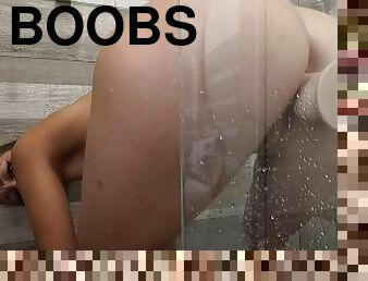 HAVING FUN WITH MY DILDO IN THE SHOWER