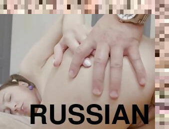 First time anal with tiny Russian teen Regina Moonshine