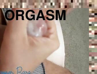 Masturbation and cum in hand