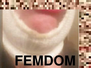 amatööri, äityli, suuteleminen, fetissi, soolo, femdom, naamio