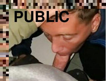 SUCKING DICK IN PUBLIC RESTROOM - ONLYFANS: THEGRANDEE