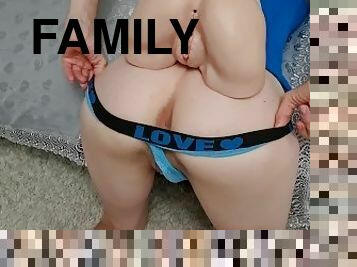 He likes Fake Ass more than Mine!!! Family Threesome
