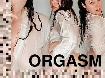 röv, bad, storatuttar, masturbation, orgasm, amatör, anal, leksak, fingerknull, tuttar