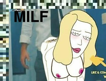 RICK & MORTY Beth Smith / Sanchez MILF 2D Real Cartoon Big Ass ANIMATION Booty xxx Cosplay Porn sex