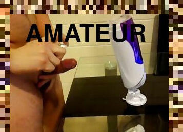 Testing a new male automatic masturbator