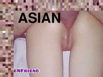 asian, alat-kelamin-wanita, amateur, dubur, remaja, creampie, petite, kecil, zakar