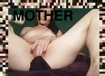 masturbação, amador, mulher-madura, brinquedo, mãe, suja, pov, meias-calças, ejaculação, mãe-mother