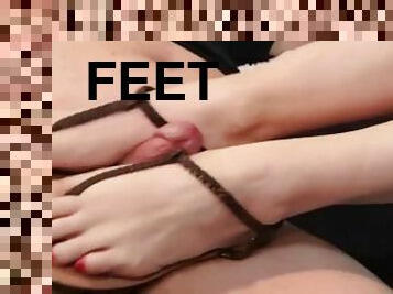 estrela-porno, escravo, pés, loira, pequeno, tetas-pequenas