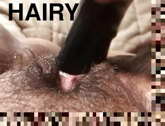 Close Up of This Hairy Pussy!