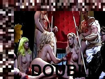 Hot blonde slut gets double fucked in wonderland