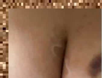 Tits covered in daddy’s cum