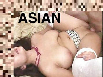 Sucking Asian tits and fucking Asian pussy