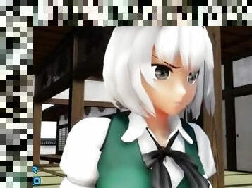 Cirno vs Youmu futanari