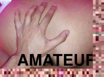 cul, amateur, ejaculation-sur-le-corps, milf, maison, latina, point-de-vue, réalité