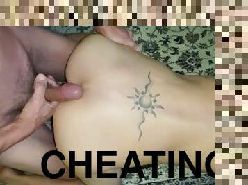 Cheating Asian Wife takes it in the ass!!
