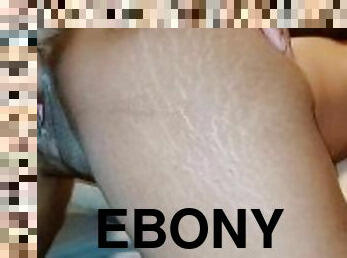 Petite Ebony Sucks and Fucks To a Facial