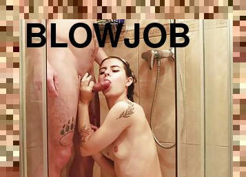 Cumshot On Hair Long Hair Blowjob Hairjob With Lots Of Shampoo Foam