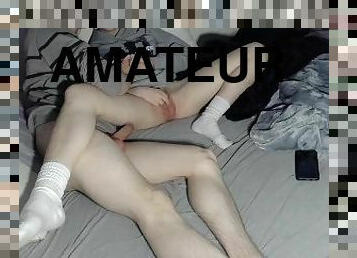 masturbation, amateur, énorme-bite, ados, jouet, maison, branlette, couple, collège, bite