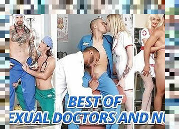 enfermera, anal, mamada, doctor, recopilación, pareja, trío, bisexual, hospital, uniforme