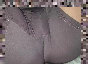 My big puffy pussy in tight shorts