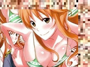 ONE PIECE - SUPER CUTE NAMI BLOWN DEEP INSIDE MULTIPLE TIGHT PUSSY /  BLOWJOB / DOGGY STYLE