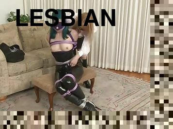 lesbiana, bdsm, fetish, latex, bondage, tocuri-inalte