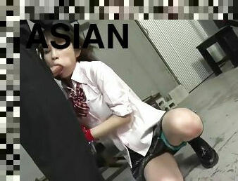 Restrained Asian Cocksucker