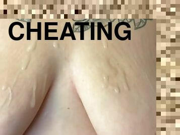 Cheating wife sucks lovers cock