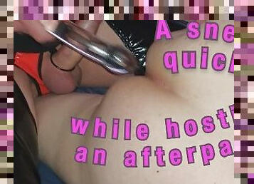 Too Horny to Wait! Snuck away to Fuck at the After Party