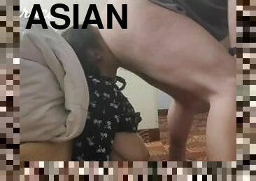 Petite Asian Fangirl Gets a Faceful of Hairy Ass