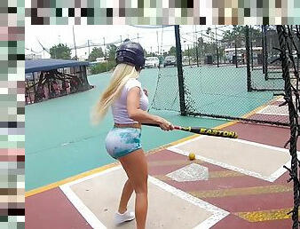 Baseball chick Nikki Delano craves a cock deep in her pussy