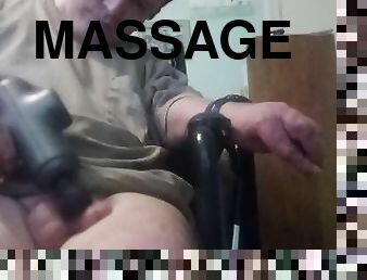 Massage Gun Cock Pounding Til I Bust A Fat Nut!