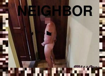 A man flashes a dick to neighbor beautiful girl - MissCreamy