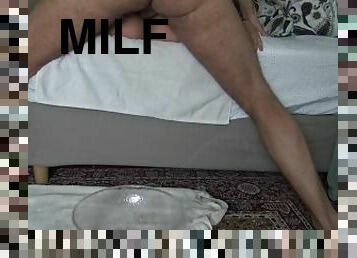 asiatisk, fisse-pussy, sprøjte, milf, mor, arabisk, creampie, moder, røv-butt, hårdhændet