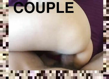 Horny couple having sex
