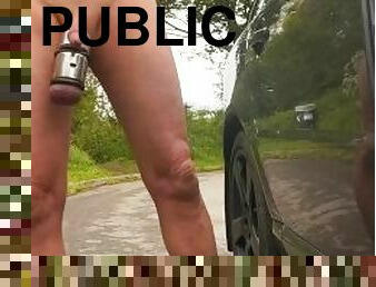 Get naked in public and wank